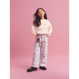 Reserved Wide leg traperice s vezom - plava | shoptok.hr