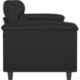  Dvosjed od tkanine crni 120 cm od umjetne kože | shoptok.hr