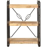 Maison Chic Knjižna omara - Knjižni regal 3-nadstropna 60x30x80 cm trden mangov les, (21724656) Cene