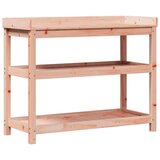  Miza za sajenje s policami 108x45x86,5 cm trden les douglas | Shoptok.si