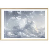  Plakat Astral Calm: Stars Scattered Over Delicate Clouds 42x29.7 Zlatni okvir s margom | shoptok.hr