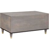 vidaXL Klubska miza Siva 80 x 50 x 40 cm trden mangov les | Shoptok.si