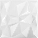  Zidne panele 48 pcs Dijamant bijela 50 x 50 cm XPS pjena | shoptok.hr