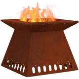  Kamin Smeđa 48 x 48 x 40 cm Čelik otporan na vremenske uvjete | shoptok.hr