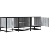 vidaXL TV omarica siva sonoma 120x35x41 cm inženirski les in kovina | Shoptok.si