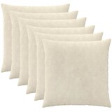  Presvlaka za jastuk 6 pcs HEERLEN Krem 55 x 55 cm | shoptok.hr