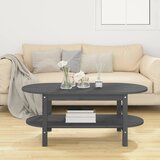  Stolić za kavu sivi 110 x 55 x 45 cm od masivne borovine | shoptok.hr