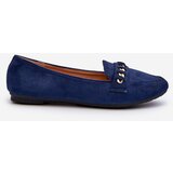 Boto Shiny Women's Moccasins with Chain Navy Aredilla | shoptok.hr