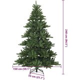 vidaXL Umjetnobožićnodrvce s stalakom Zelena 58 x 58 x 240 cm PVC | shoptok.hr