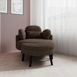 Bessagi Home Fotelj Bianca, Rjava | Shoptok.si