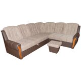  Kotna sedežna garnitura TEO - rjava | Shoptok.si