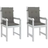 vidaXL Jastuci za stolice 2 kom prošarano tamnosiva 100x50x4cm tkanina