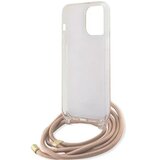  Originalna GUESS Hardcase GUHCP15LHC4SEP torbica za iPhone 15 Pro (Crossbody Cord 4G Print / pink) | shoptok.hr