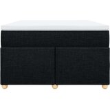 vidaXL Krevet s oprugama i madracem crni 120 x 200cm od tkanine | shoptok.hr