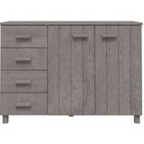  Komoda HAMAR svetlo siva 113x40x80 cm trdna borovina, (20656101) | Shoptok.si