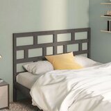  Uzglavlje za krevet sivo 156 x 4 x 100 cm od masivne borovine | shoptok.hr