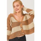 Dewberry Z3008 LADIES CARDIGAN-DARK CAMEL Cene