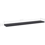 Police za knjige 4 kom sive 60 x 10 x 1,5 cm od iverice | Shoptok.si