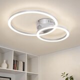 Nettlife Moderna LED Stropna Svetilka 23W 40cm Srebrna, 2-Obročna 4000K Nevtralno Bela, (5000491288) Cene