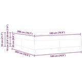  Konstrukcija postelje z vzmetnico Modra 180 x 200 cm blago, (5000127625) | Shoptok.si