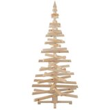 vidaXL Božična drevesa z stojalom Naravna 180 cm Trdna borovina | Shoptok.si