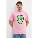 United Colors Of Benetton Bombažna kratka majica roza barva
