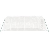  Staklenik s čeličnim okvirom bijeli 30 m² 6 x 5 x 2,3 m | shoptok.hr