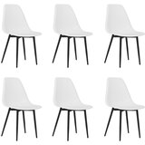 Maison Chic Jedilni stoli - Vzorci stoli 6 kosov bele barve PP A1062, (22031732) Cene