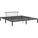 The Living Store Posteljni okvir črn kovinski 200x200 cm - Posteljni Okvir, (21531991) | Shoptok.si