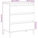  Komoda staro drvo 60x35x70 cm konstruirano drvo | shoptok.hr