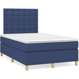  Krevet s oprugama i madracem plavi 120 x 190 cm od tkanine | shoptok.hr