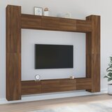  8-dijelni set TV ormarića boja smeđeg hrasta konstruirano drvo | shoptok.hr