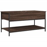 Stolić za kavu smeđa boja hrasta 100x50x50 cm od drva i metala | shoptok.hr