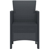  Vrtna stolica 4 pcs Antracit 53 x 49 x 85 cm Polipropilen | shoptok.hr