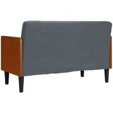  Dvosjed s jastucima, tamno sivi, 110 cm, baršun | shoptok.hr