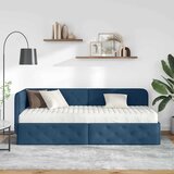 Kutni okvir kreveta Plava 80 x 200 cm tkanina | shoptok.hr