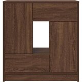 Komoda s predali in vrati, rjavega hrasta, 70,5x34x74,5 cm | Shoptok.si