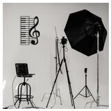 Opviq zidna dekoracija Musical, 47x70 cm, 1.2 mm, Crna | Eponuda.com