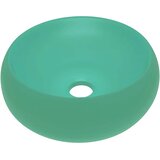  Luksuzni okrugli umivaonik mat svjetlozeleni 40x15 cm keramički | Eponuda.com