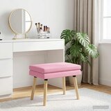  Klupa s dvostrukim slojem Ružičasta 60 x 40 x 46 cm Tkanina | Eponuda.com