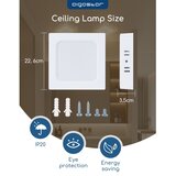 Aigostar LED plafonsko nadgradno svetlo LED/18W/230V 3000K 22,6x22,6 cm bela | Eponuda.com