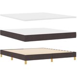 Box vzmetnica s škatlo z vzmetnico temno rjava 180x200 cm tkanina, (22082769) | Shoptok.si
