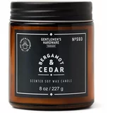 Gentlemen's Hardware Mirisna svijeća od sojinog voska Gentelmen's Hardware Bergamot & Cedar 227 g