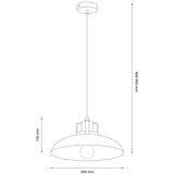  Brilagi - LED Luster na sajli FLAMENGO 1xE27/60W/230V bela | Eponuda.com