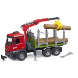 Bruder kamion Mercedes Benz Arocs sa kranom za utovar drva i stablima 036690