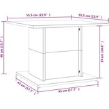  Stolić za kavu boja hrasta 55,5x55,5x40 cm konstruirano drvo | shoptok.hr