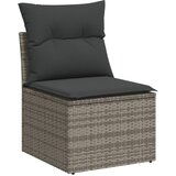 Maison Chic Seti vrtnega pohištva - Vrtna garnitura - Vrtni pohištvo set 11-delna z blazinami siv poli ratan, (21810268) | Shoptok.si