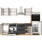 Flex-Well Kuhinjski Blok Z Aparati Romeo, Antracit, Barva Hrasta | Shoptok.si