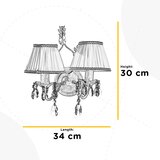 Lesnina XXXL ONLI - Zidno svetlo KAREN 2xE14/6W/230V bronza | Eponuda.com