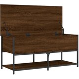  Klupa za pohranu boja smeđeg hrasta 100x42,5x47 cm drvena | Eponuda.ba